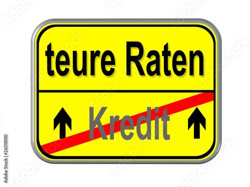 Kredit - teure Raten