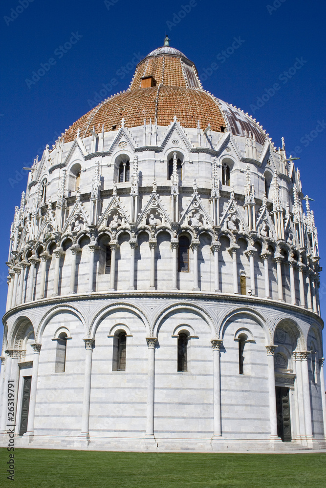 The Baptistry at Pisa.