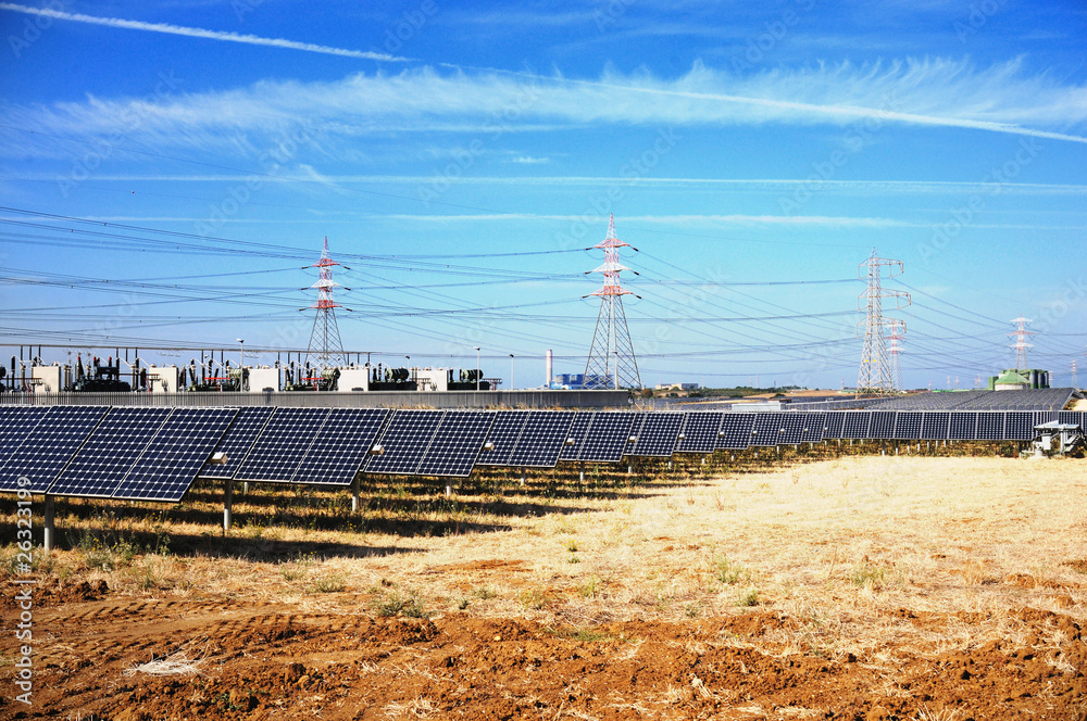 panorama di impianto fotovoltaico