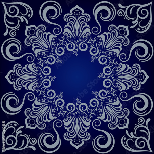 Blue Mandala Background