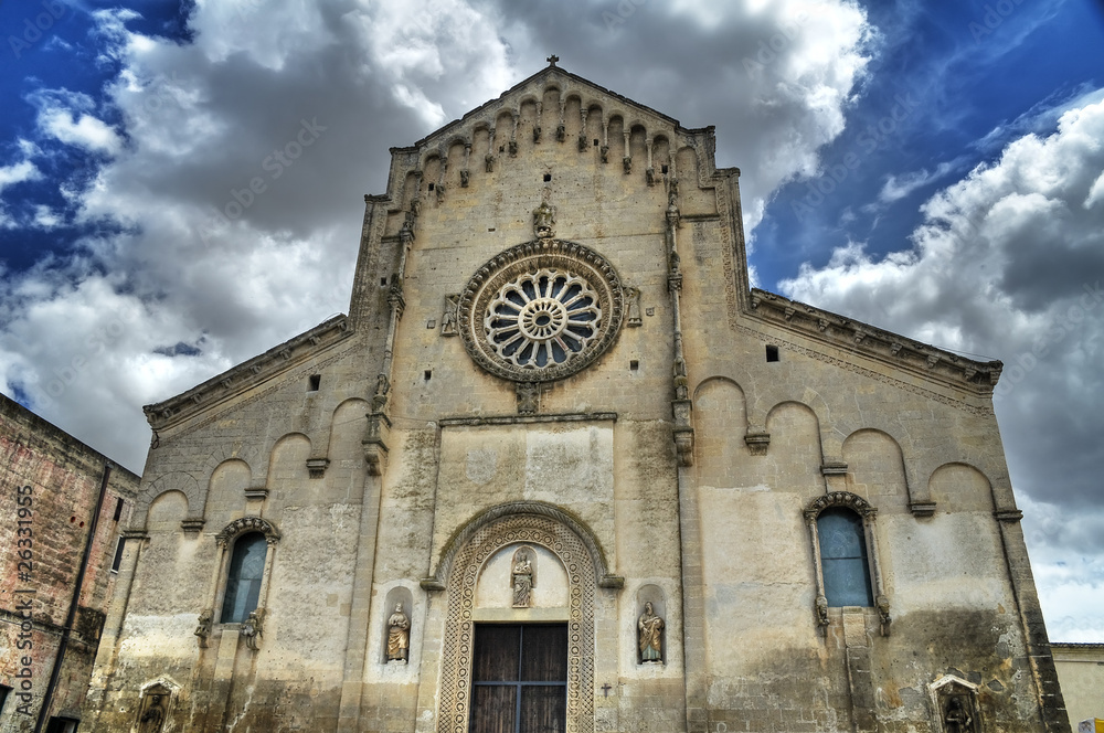 Matera Cathedral. Basilicata.