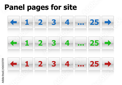 Panel pages for site