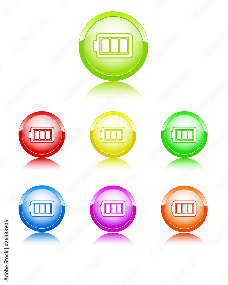 Battery color icon Battery color icon