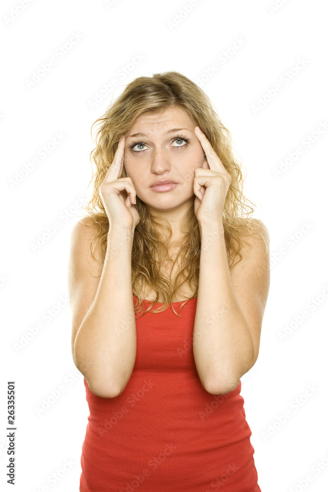 Woman under stress Woman under stress