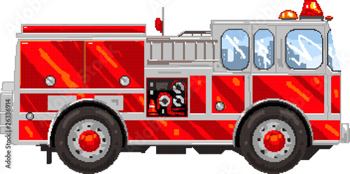 PixelArt: FireTruck