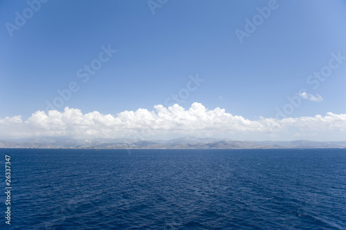 Gorgeous view of romantic Santorini's coast. Greece.