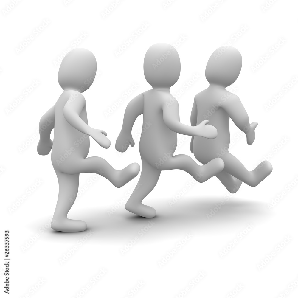 Butt kicking. 3d rendered illustration isolated on white. Butt kicking. 3d rendered illustration isolated on white.