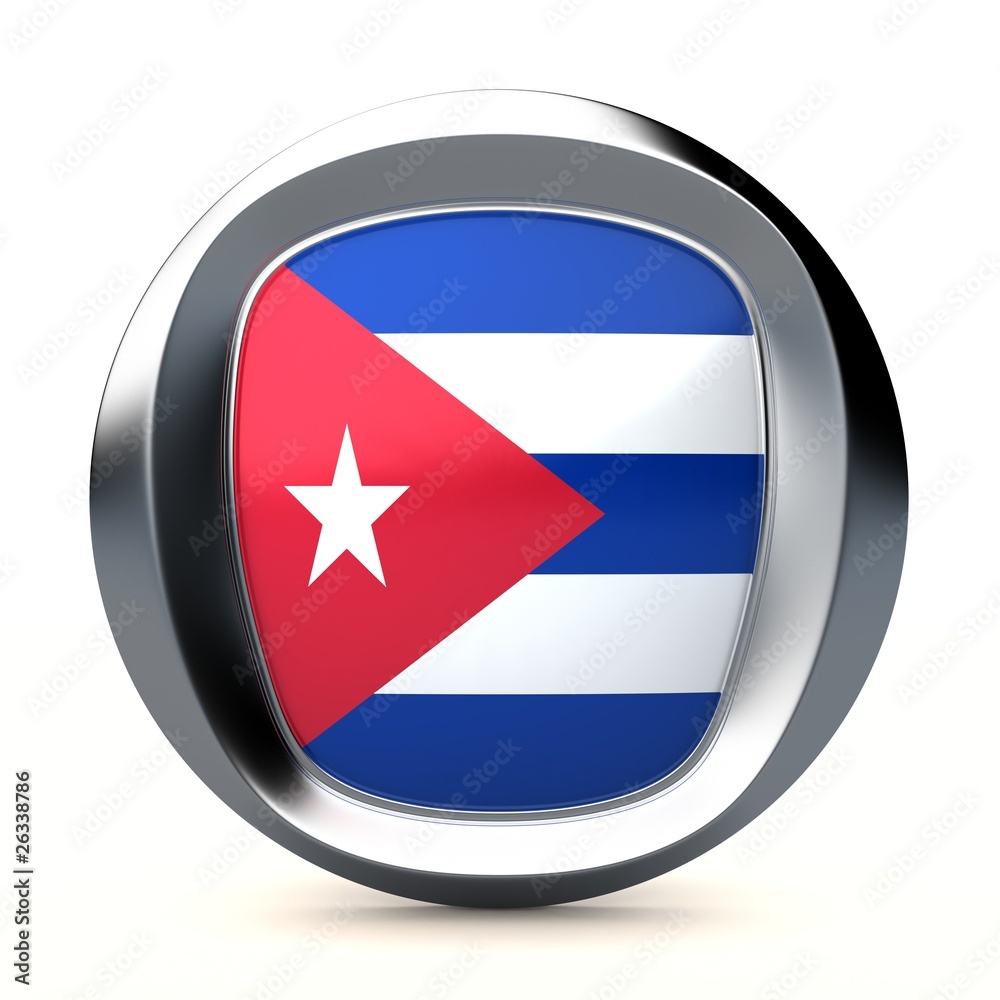 Fototapeta premium flag of Cuba icon