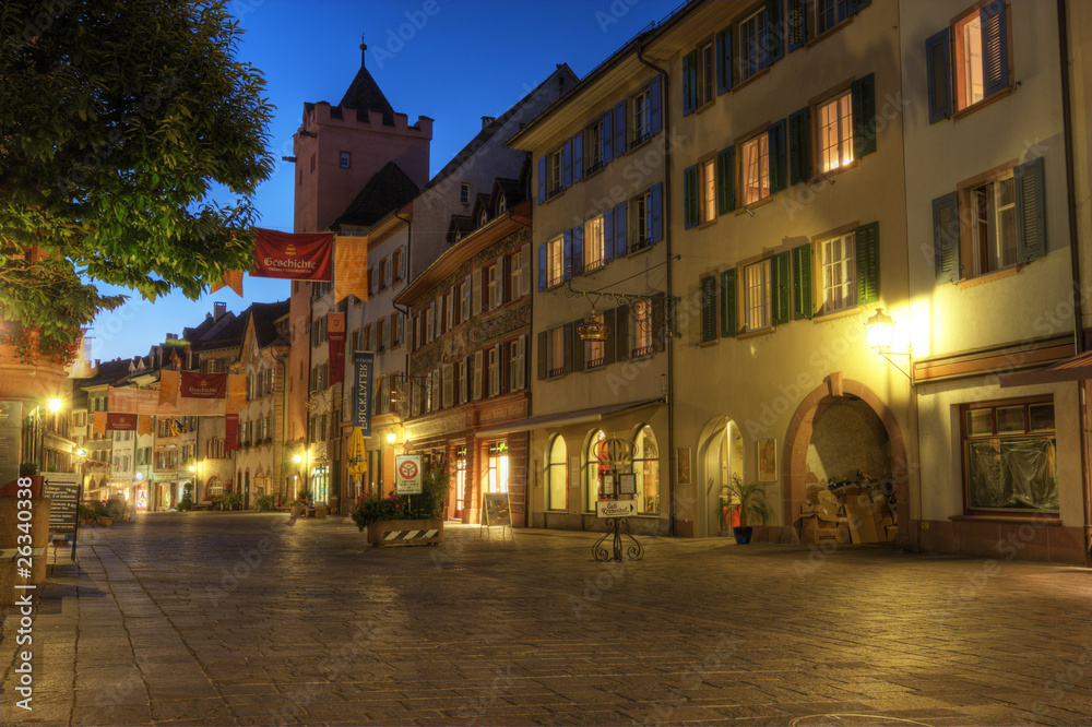 Rheinfelder Altstadt am Abend