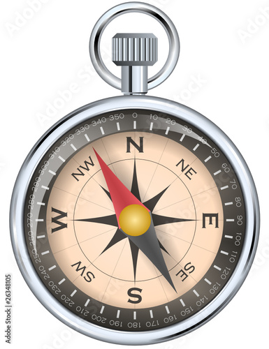Vector Compass in Metal Case