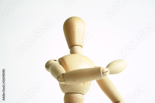 Wooden puppet.
