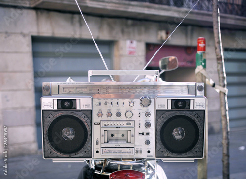 retro ghettoblaster photo