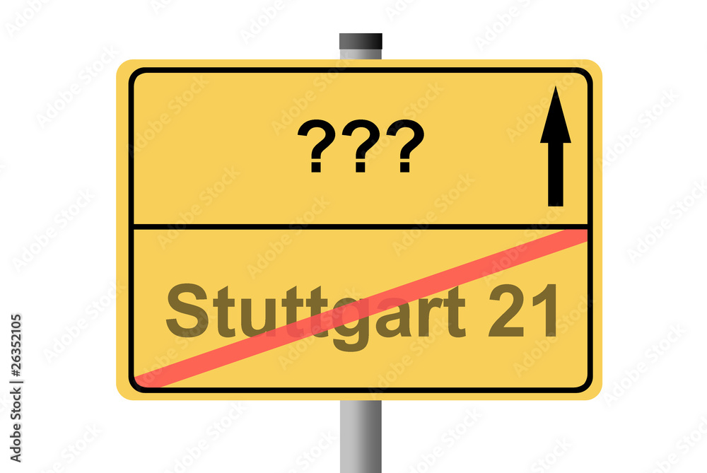 Stuttgart 21 StockIllustration Adobe Stock