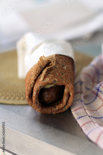Obraz na plátně galette saucisse