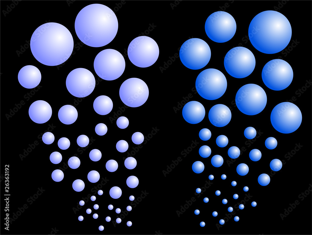 Fototapeta premium bubbles abstract background vector