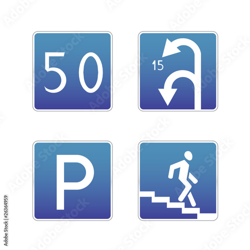 Signs traffic