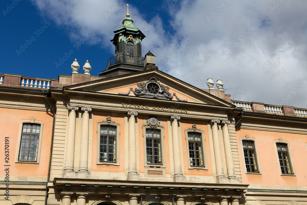 Obraz premium Swedish Academy of Science that decides on the Nobel prize