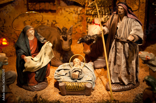 Nativity scene, close up photo