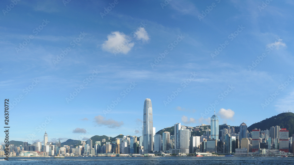 Fototapeta premium Hong Kong skyline panorama