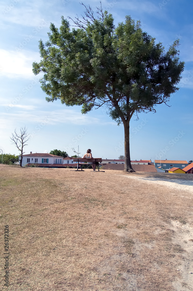 Obraz premium Banc public