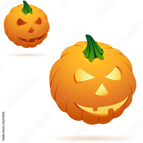 isolierte Halloween-Kürbise