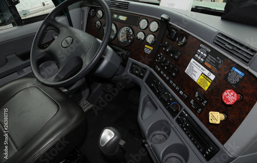 Canvas Print Truck Interior