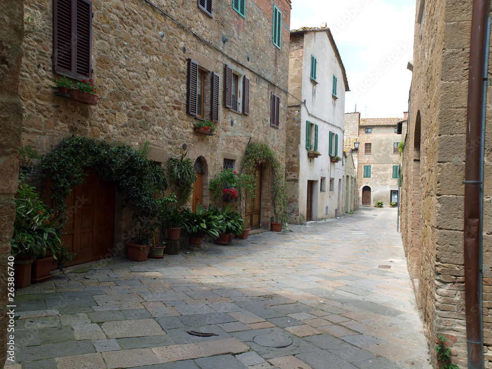 The town of Pienza is a small pearl in the Tuscan countryside.