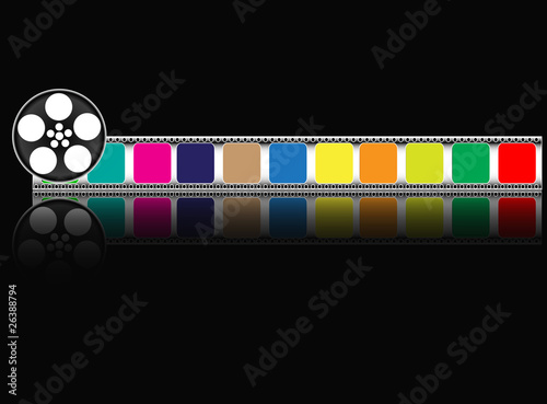 Film countdown vector