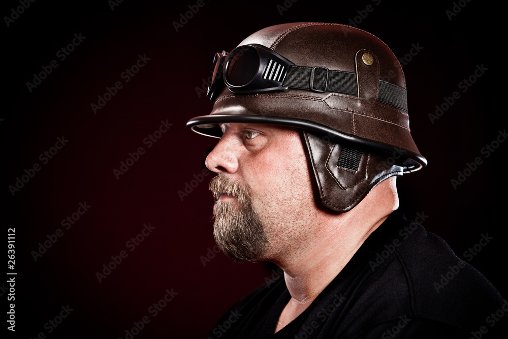 biker in a helmet biker in a helmet