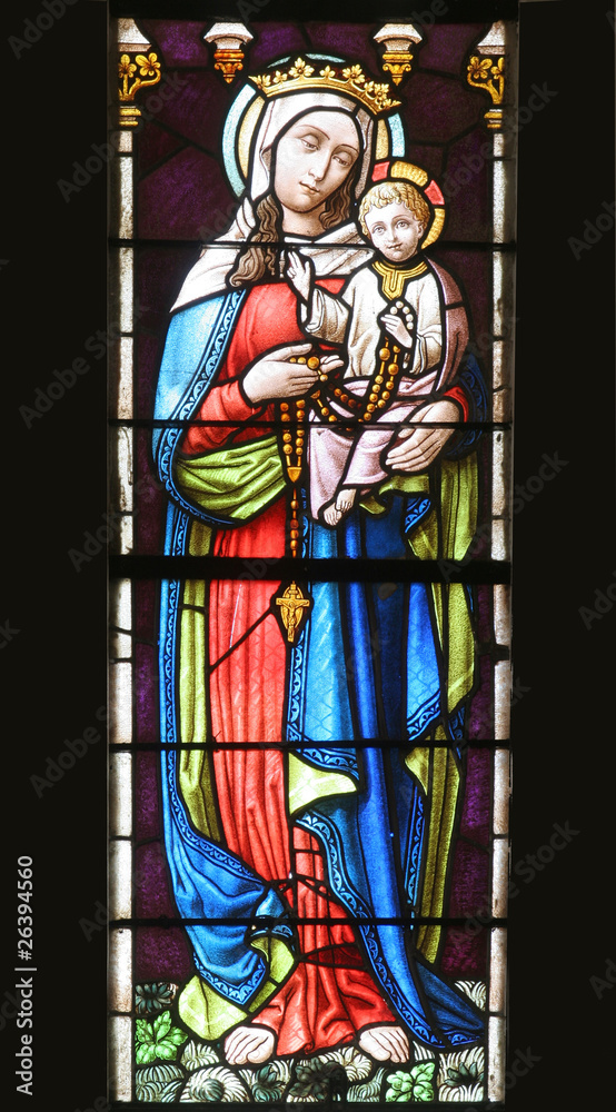 Fototapeta premium Virgin Mary with baby Jesus