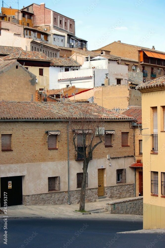 rue et maisons de Tolède, Espagne