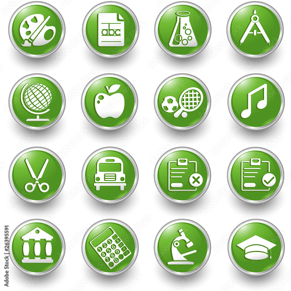 school green buttons school green buttons