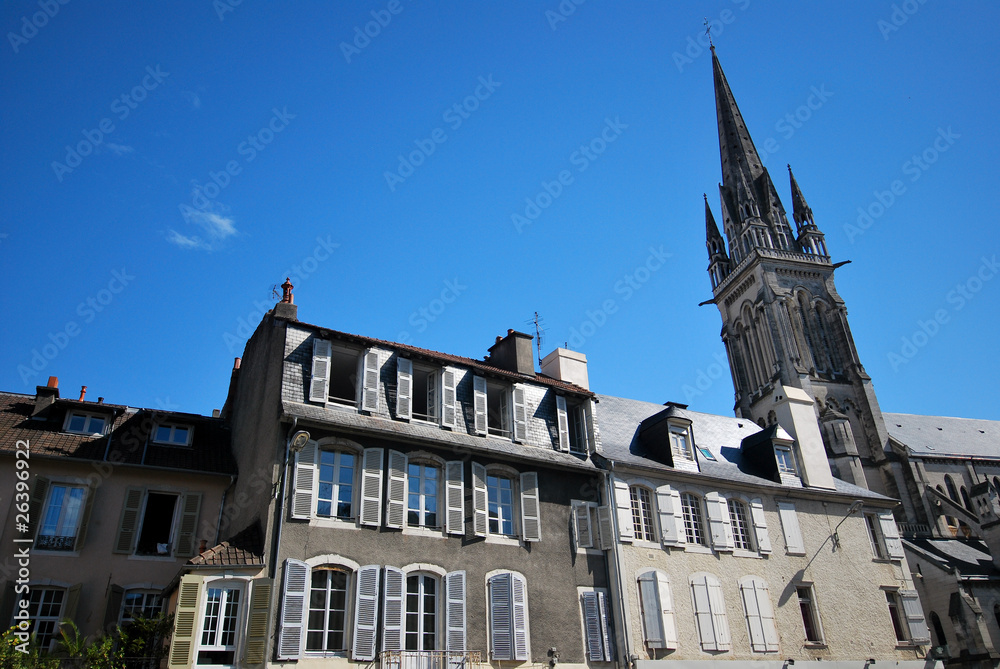 Fototapeta premium Les maisons béarnaises de Pau