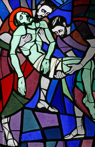 14th Stations of the Cross, Jesus is laid in the tomb
