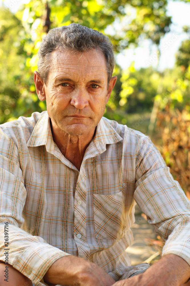 Portrait of senior man Portrait of senior man