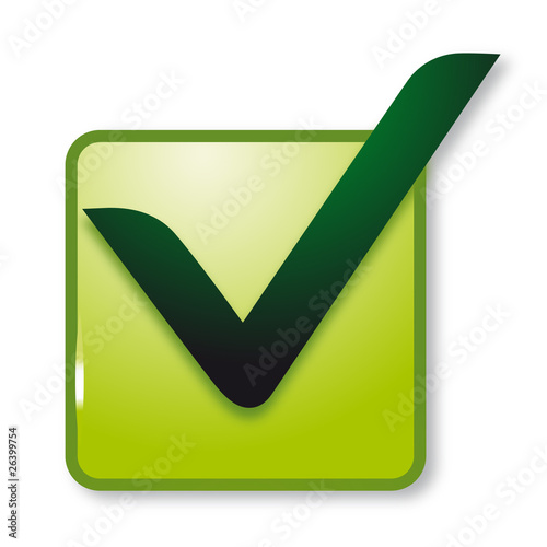 icône validation, vert