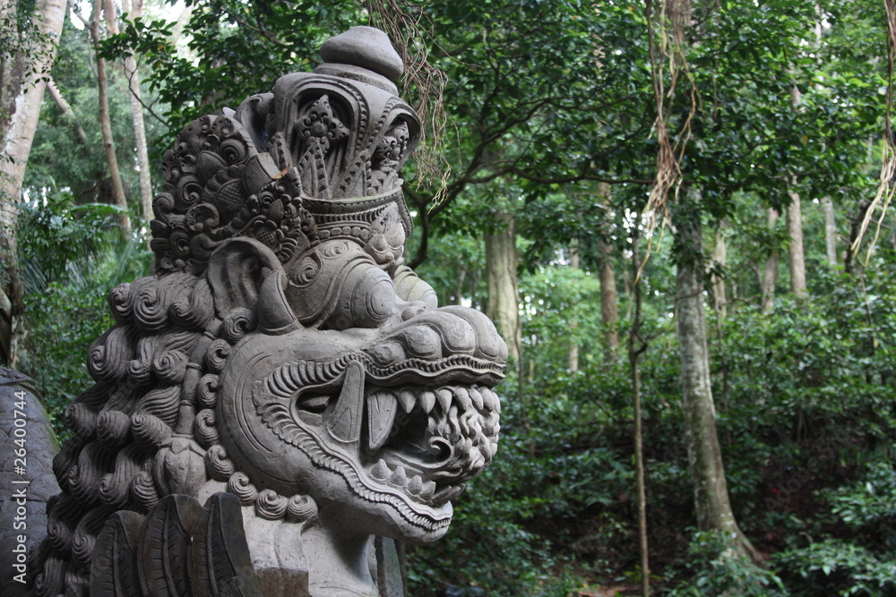 bali stone statue