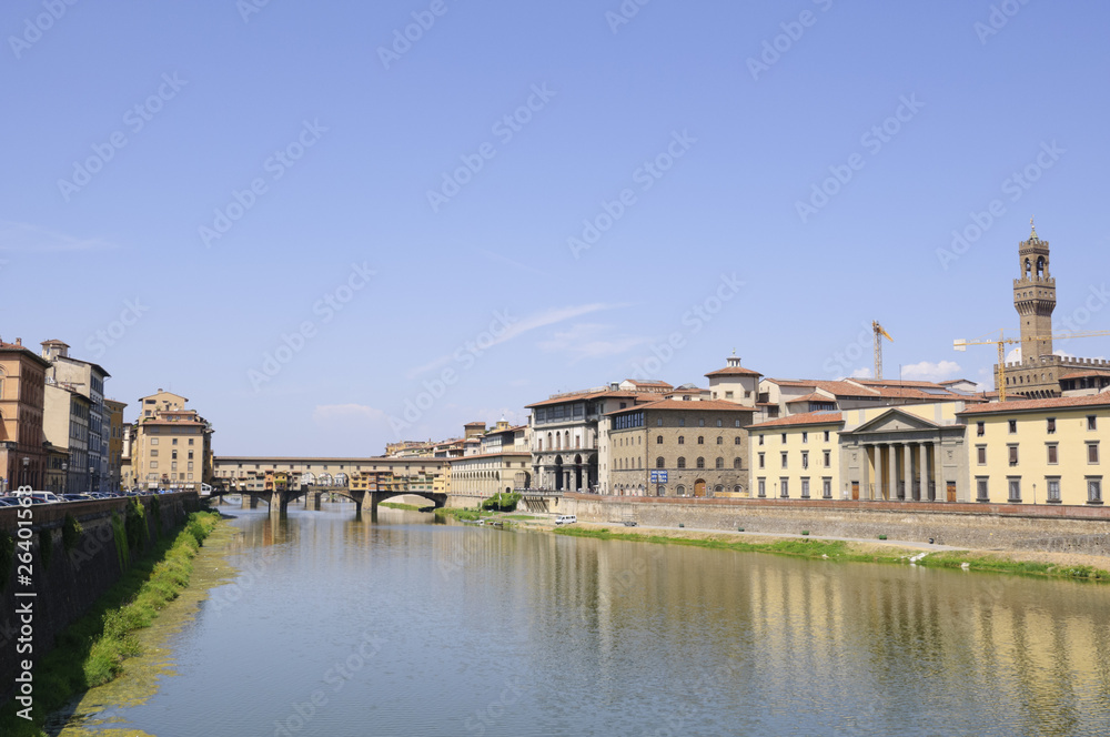 Arno River and Ponte Vecchio - Florence, Italy