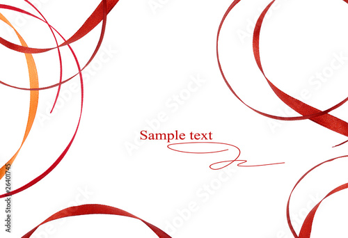 brown pattern of bands on a white background photo
