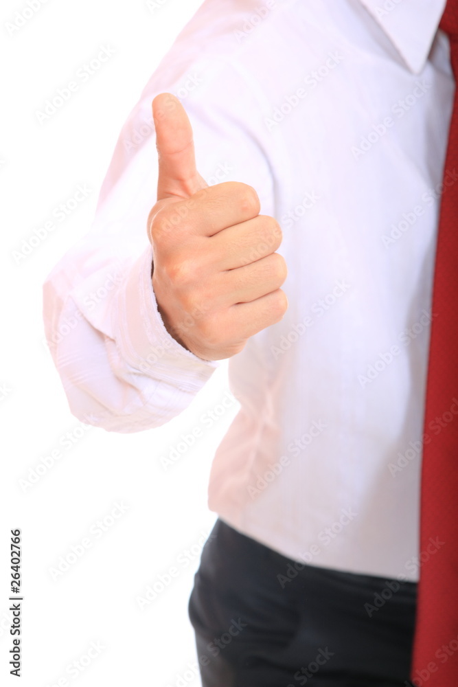 A business man with thumb up A business man with thumb up