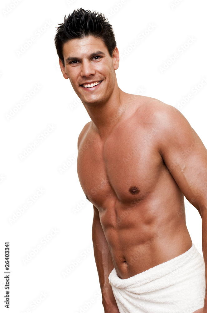 Fototapeta premium men after bath