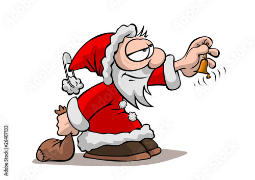 Der Weihnachtsmann läutet