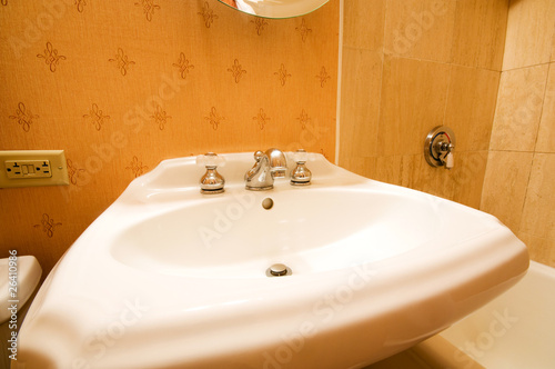 Interior of the room - Sink in the bathroom