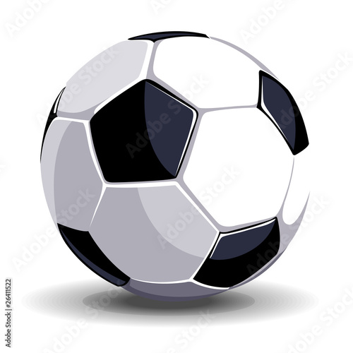 high quality isolated soccer ball
