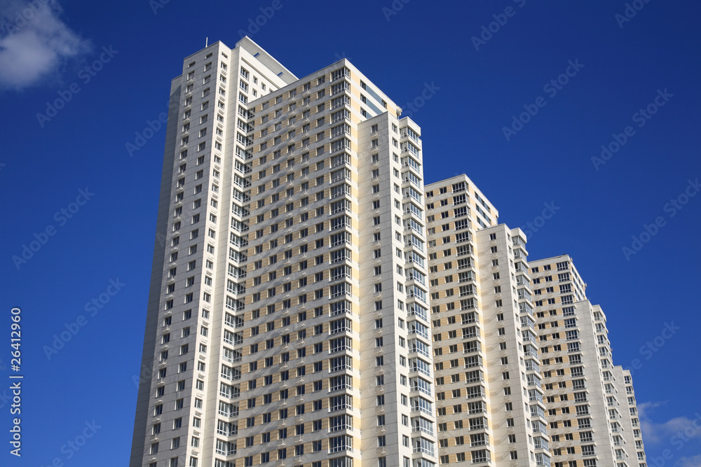modern typical inhabited many-storeyed house modern typical inhabited many-storeyed house