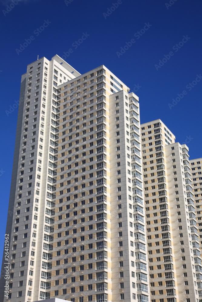 modern typical inhabited many-storeyed house modern typical inhabited many-storeyed house