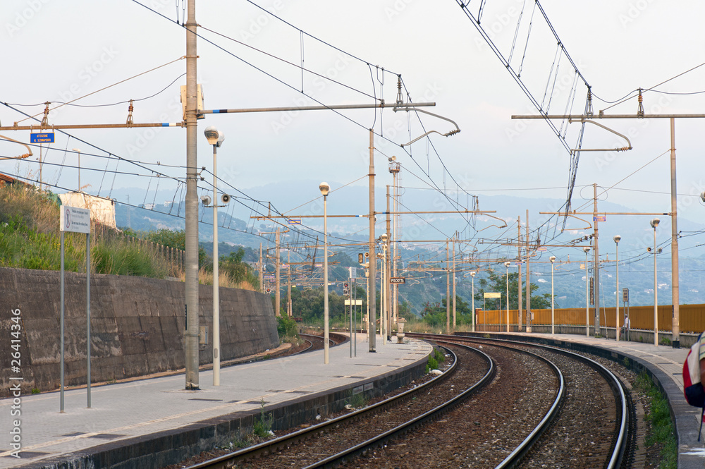 A small town station, Pisciotta, Italy