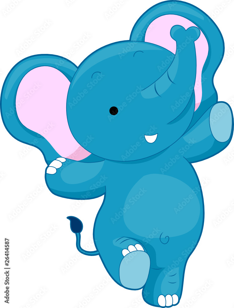Naklejka premium Cute Elephant