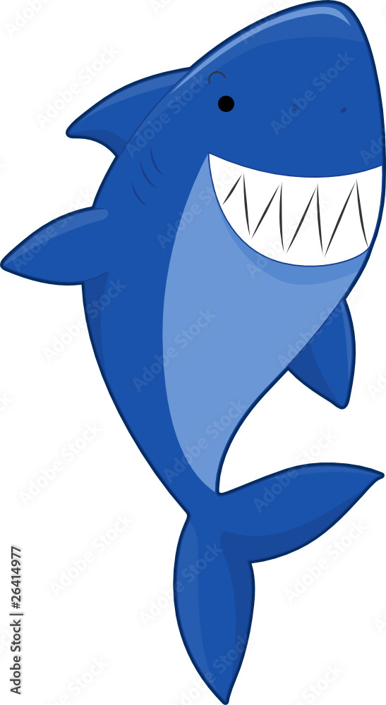 Obraz premium Cartoon Shark