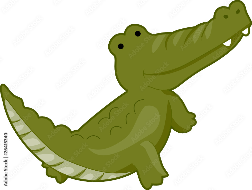 Fototapeta premium Cute Crocodile